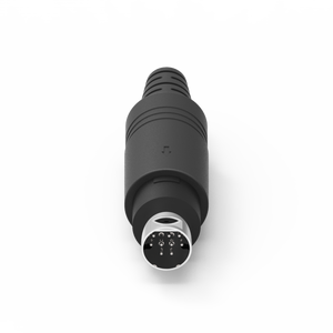 Connecteur Mini Din 9 broches mâle étanche, type assemblé, 12V audio et vidéo, Nian-Yeong MD-09M2-01 2A - Product Image 3