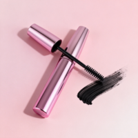 Emballage cosmétique écologique en aluminium coloré pour mascara, nouveau design, tube de mascara de 10 ml avec applicateur à brosse riche, en stock