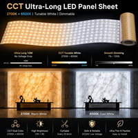 Feuille lumineuse LED SMD2835 flexible 1000mm DC24V, panneau rétroéclairé découpable, CRI 90 élevé, éclairage dimmable pour pierre