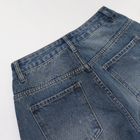 Jean large vintage délavé pour femme, taille haute, amincissant, coupe droite, longueur cheville, best-seller 2026