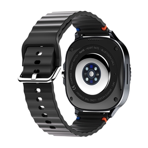 Montre connectée DF SU02 pour hommes, AMOLED, fréquence cardiaque, Alipay, NFC, SOS, boussole, altimètre, baromètre, étanche 3ATM, avec GPS - Product Image 4