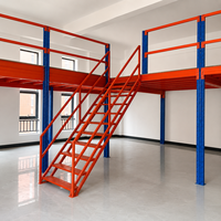 Système de rayonnage à mezzanine robuste, plateforme industrielle en acier pour le stockage en entrepôt