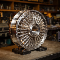 Volant moteur de remplacement OEM en aluminium billette et acier inoxydable usiné CNC de haute qualité avec usinage par électroérosion à fil et brochage