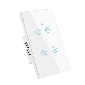 Interruptor inteligente WiFi Tuya, interruptor de pared estándar de EE. UU., Panel de vidrio de sincronización remota, impermeable, energía eléctrica, Control de voz, aplicación remota - Product Image 4