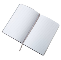 Carnet de notes classique à couverture rigide en lin A5, Journal de remerciement personnalisé à coins ronds