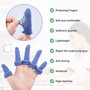 60pcs Blanc Élastique Respirant Coton <span class=keywords><strong>Doigt</strong></span> Lit <span class=keywords><strong>Tubulaire</strong></span> <span class=keywords><strong>Doigt</strong></span> Protecteur Réutilisable Handguard Pouce <span class=keywords><strong>Bandage</strong></span> - Product Image 3