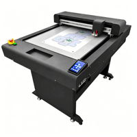 Plotter de Corte Oscilante de Cama Plana, Cortadora Digital de Mesa para Película Autoadhesiva de PET, PVC, Cartón, Caja, Lámina Corrugada