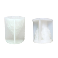 Moule en silicone économique pour bougies, savons, souvenirs, statues, ornements DIY, motifs classiques populaires 3D (fleur, pentagramme, arbre de Noël, maison)