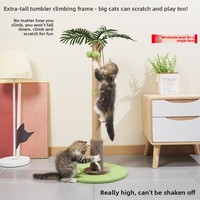 Nouvelle Arrivée Arbre à Chat Compact et Spacieux avec Griffoir en Sisal Anti-éclaboussures, Maison Confortable pour Chat et Mobilier de Jeu pour Chatons