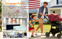 Poussette bébé 3 en 1, système de voyage premium pour bébé avec grandes roues, guidon réglable, poussette portable conviviale, bébé de 0 à 3 ans