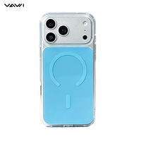 Coque magnétique transparente anti-rayures VAWI B355 en TPU+PC antichoc pour iPhone 18 Pro Max
