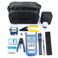 Kit d'outils pour fibre optique, machine à épissurer, boîte à outils pour connexion à froid, testeur de puissance optique, stylo à lumière rouge, couteau à découper, pince Miller
