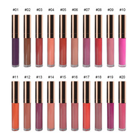 Vente en gros de rouge à lèvres liquide hydratant sans cruauté animale, 30 couleurs, gloss à lèvres minéral longue tenue personnalisé, base végétale, marque privée