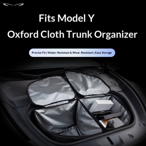 Lot de 2 organiseurs isothermes et étanches <span class=keywords><strong>pour</strong></span> <span class=keywords><strong>coffre</strong></span> avant avec poche dissimulée <span class=keywords><strong>pour</strong></span> Tesla Model Y/3 2020-2026 - Product Image 4