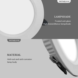 Commercio All'ingrosso della fabbrica Dimmer Norvegia Recesso 6W Ha Condotto Il Downlight - Product Image 3