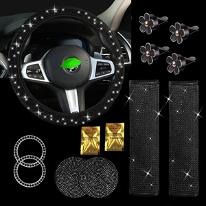 Protector Universal para <span class=keywords><strong>Volante</strong></span> de Coche, Brillante, <span class=keywords><strong>con</strong></span> Cristales de Imitación, Diamantes, para Mujer - Product Image 3