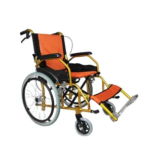 高品质铝合金可折叠靠背，可折叠，轻便，老年人和残疾人手动轮椅