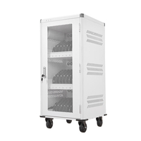 Chariot de recharge AC 110/220V, 20-40 emplacements, série DC, pour ordinateurs portables, Chromebooks et tablettes, idéal pour les salles de classe.