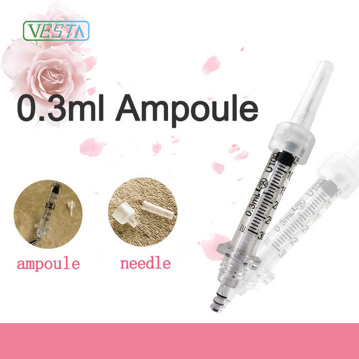 Amp3 Usa Visible Vesta 0.5ml &0.3ml Disposable Plastic Needle Adapters