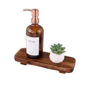 מגש עץ סטנד מעמד החווה בית חדר אמבטיה תפאורה דקורטיבי עץ מסבון בעל צלחת, מסען עץ - Product Image 1