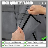 Organisateur de chaussures pour porte, 40 grandes poches en maille, en tissu non tissé, grande capacité, porte-chaussures suspendu, gris, rangement pour porte, sac de rangement pour dortoir et placard