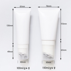 Smerigliato bianco e nero brillante <span class=keywords><strong>testa</strong></span> di massaggio a cinque sfere 30ml capacità di raschiatura bottiglia <span class=keywords><strong>vuota</strong></span> per il corpo latte sottile crema per il corpo riciclabile - Product Image 4