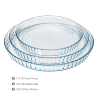 Plat à pizza en verre borosilicate de haute qualité, résistant à la chaleur, écologique, compatible lave-vaisselle, parmi les meilleures ventes sur Alibaba