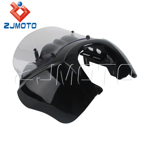 Parabrisas de Motocicleta con Diseño Anti-Vibración y Soporte Baja LP6 para Harley Dyna Low Rider/<span class=keywords><strong>Fat</strong></span> <span class=keywords><strong>Bob</strong></span>/Street <span class=keywords><strong>Bob</strong></span> <span class=keywords><strong>2006</strong></span>-2017 - Product Image 3