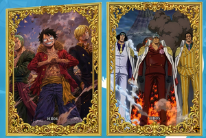 Cartes à collectionner en métal One Piece <span class=keywords><strong>Anime</strong></span>, plaques d'art or et argent pour les fans de Luffy, Zoro, Chopper, boîte mystère, 128 personnages - Product Image 2