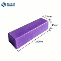 Composé de polissage métallique OEM à dureté moyenne pour meule, cire violette pour bijoux en acier inoxydable