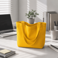 Sac fourre-tout réutilisable en coton recyclé, personnalisable en couleur, avec poignée longue, logo personnalisé imprimé à l'écran, motif léopard, pour la promotion