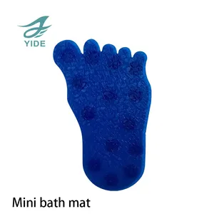 YIDE Hot-selling Non Skid fish -shaped Mini Bathtub Mat Bath Toy PVC Mini Bath Mat Set for Kids