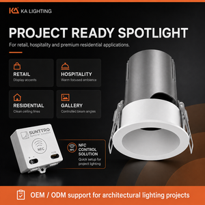 Downlight LED intelligent anti-éblouissement UGR<16 Ra≥90 |   Variateur de lumière DALI/0-10V/Triac |   Plafonnier encastré pour éclairage commercial |   OEM/ODM - Product Image 4