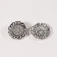 18MM 20MM 22MM 24MM 25MM Kancing Logam Berbentuk Bunga dengan Batu Rhinestone & Kancing Logam Berbentuk untuk Pakaian Kancing Jahit Logam