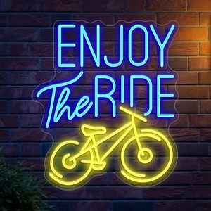 Enjoy The Ride Letreros Neon LED indoor hanging ambient light shop <b>sign</b> wall decoration light entrance indicator light 5V 12V - Product Image 1
