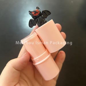 Bálsamo Labial Infantil ISMAN de 6g para Halloween, Tubo Redondo con Forma de Fantasma, Calabaza y Murciélago, Estuche de Plástico para Lápiz Labial, Venta al Por Mayor, Marca Privada Profesional - Product Image 3