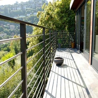 Rampe d'escalier Daiya, la meilleure, creuse, avec poteau rond et main courante ronde, finition miroir