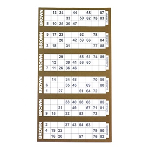 Custom Printed Bingo <b>Ticket</b> Sheets High-Quality Art Paper for Long-Lasting Use - Product Image 2