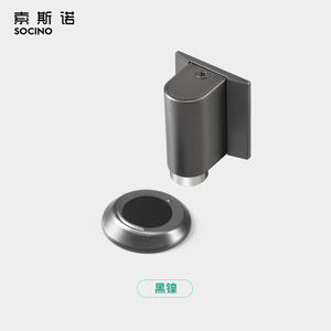 Supporto <span class=keywords><strong>per</strong></span> porta di sicurezza a pavimento in stile moderno in lega di zinco 3M con montaggio adesivo a molla magnetica permanente con fermaporta - Product Image 2