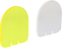 Kit de protection d'objectif optique Bowei pour observation extérieure – 3 plaques de protection en acrylique jaunes et 3 transparentes, compatibles avec base multi-creux universelle de 20 mm