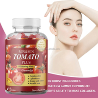 WelnessWays Extrait de tomate Blanchiment de la peau Gummies gommeux éclaircissant Blanchiment de la peau Suppléments de collagène