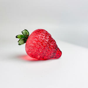 كريستال أناناس عنب تفاح فراولة ديكور صغير للمنزل والمكتب زخرفة فواكه صناعية محاكاة نحت فواكه كريستال - Product Image 6