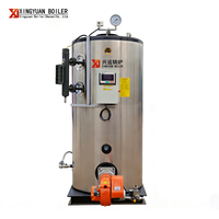 Caldera de Gas Vertical Automática LHS Original de 600 Kg con Tubos de Fuego, Generador de Vapor Industrial de Baja Presión para GLP