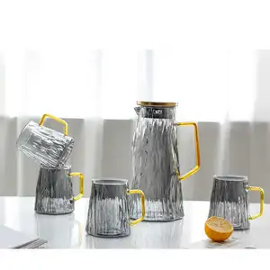 Hot Sale High Quality Borosilicate Coffee Glass Pot Tea Glass Pot Set