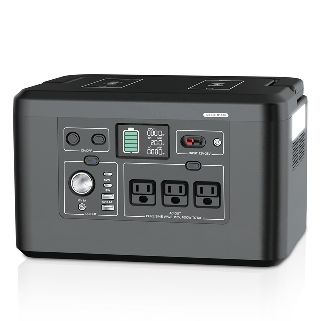 PD100W Input/Output Fast Charging 1000W  Solar Power System  with 737Wh LifePO4 Battery Solar Generator for Off Grid Life
