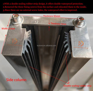 Nhôm Có Thể Tháo Rời Kiểm Soát Lũ Lụt Lệch Đường An Toàn Nước Nhà Để Xe Tầng Hầm Cửa Mưa Nước Ngăn Chặn Hàng Rào Tường Lũ - Product Image 3