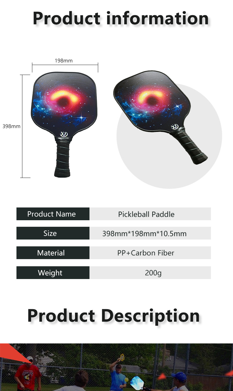 Custom pickleball paddles factory certified with pro features and free design