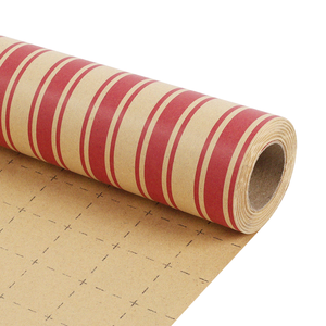 Wholesale Custom Logo Printed Gift Wrapping <b>Paper</b> <b>Roll</b> Vintage Yellow Craft Holiday Decoration <b>Paper</b> - Product Image 3