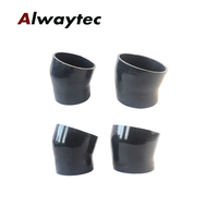 Tuyau en silicone personnalisé résistant aux hautes températures, coudes en silicone noir et bleu, tuyau en caoutchouc 45 90 135 180 degrés, tuyau de chauffage en silicone