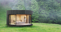 Maison modulaire préfabriquée à toit plat 2024, maison mobile prête à l'emploi, conteneur préfabriqué, maisons préfabriquées à vendre